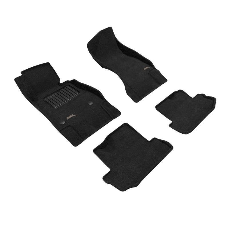 Chevrolet Camaro Floor Mats - Front and Rear - 3D MAXpider - Elegant - Black - `16-`22 Chevrolet Camaro Floor Mats - Front and Rear - 3D MAXpider - Elegant - Black - `16-`22